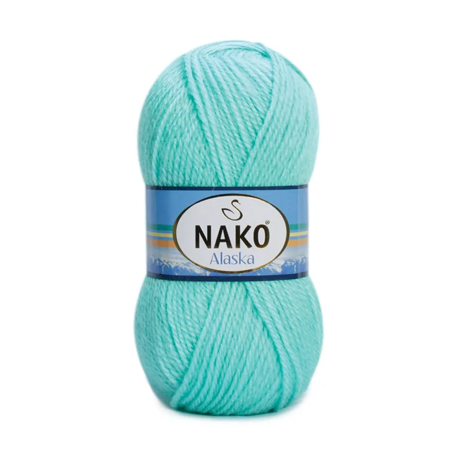 

Nako Alaska 5% мохер, 15% шерсть, 80% Премиум акриловый шар 100 г. 200 м. Кардиганы, свитера, шали, домашний текстиль, шарфы, 5 шт.