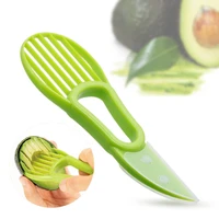 2 in 1 avocado slicer shea corer butter mango peeler pulp separator compact plastic knife fruit tools home kitchen accessories