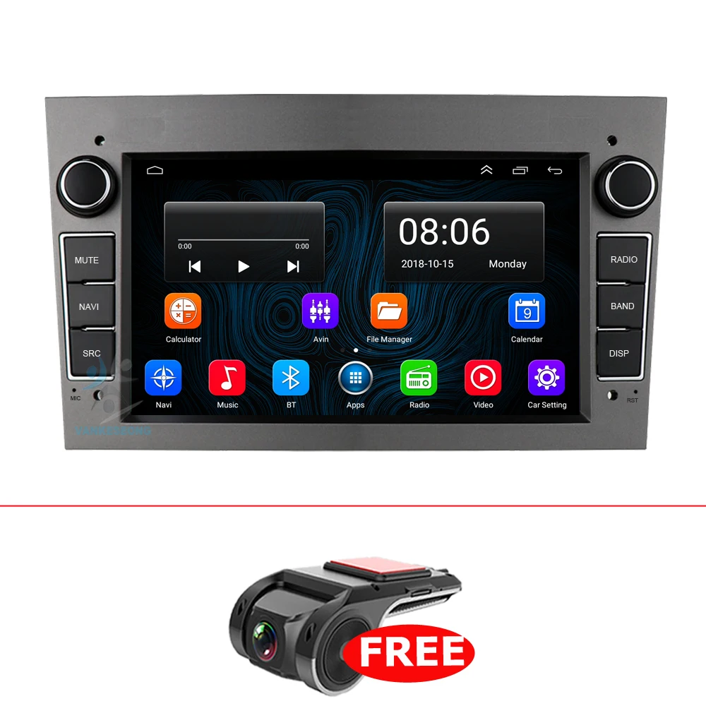 Автомобильный мультимедийный плеер VANKESEONG 10 1 дюймов CarPlay Android для Opel Antara Zafira Corsa C/D