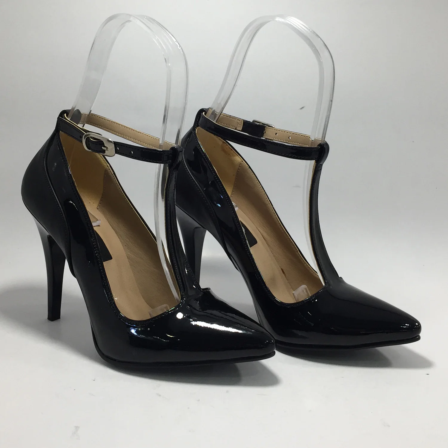 

Туфли-лодочки женские классические, лакированная кожа, высокий каблук, заостренный носок, Повседневная модная офисная обувь, черный цвет, в...
