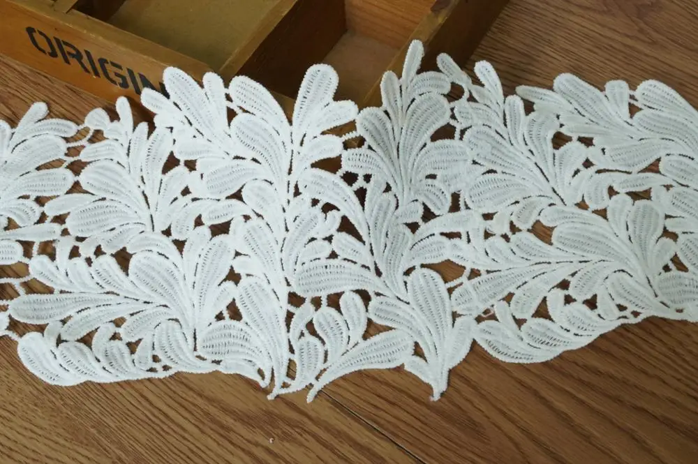Белая винтажная кружевная отделка молочный шелк вязаная для домашнего декора