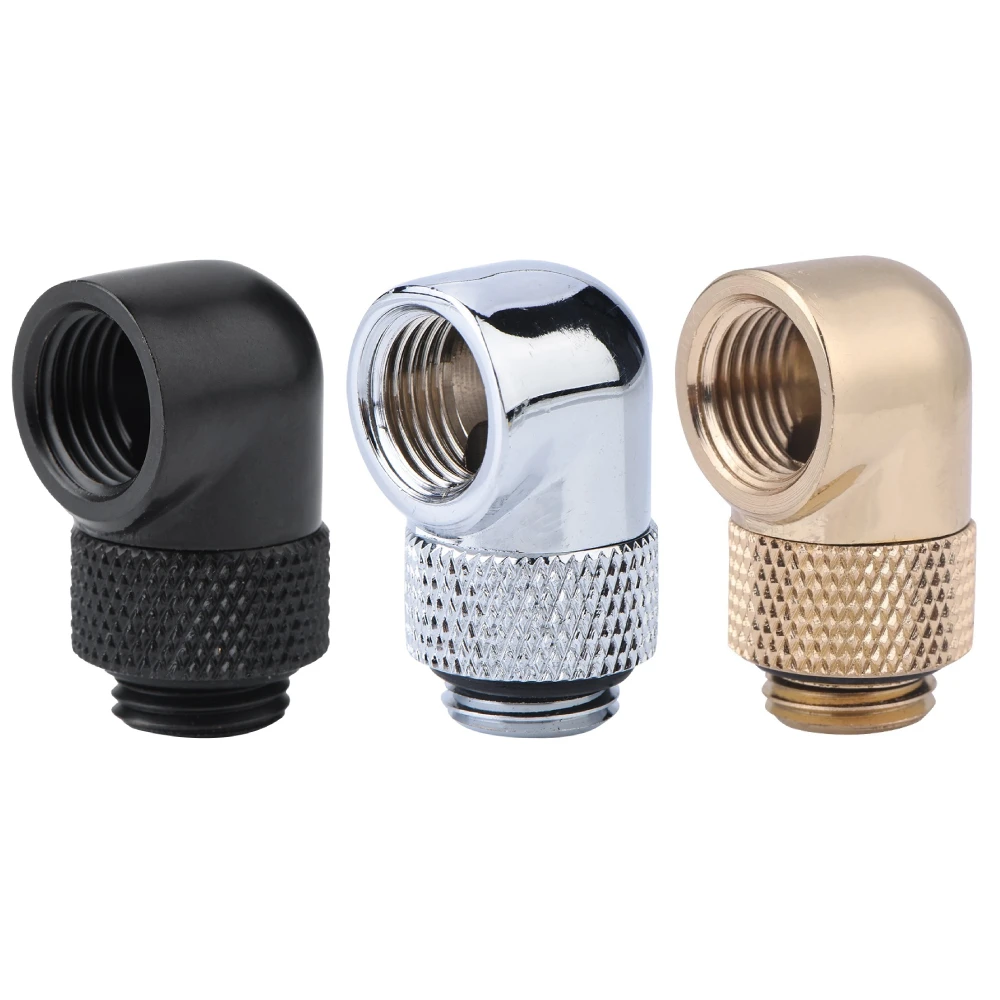 G1/4 поток 90 градусов поворотный шлангов из нержавеющей стали разъем для воды