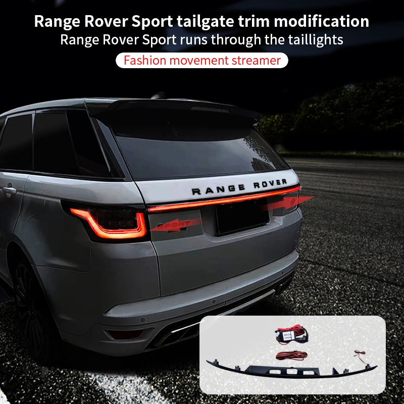 For L494 Range Rover Sport 2014-2021 Car Trunk Trim Strip Upgrade Conversion LED Rear Through Taillight