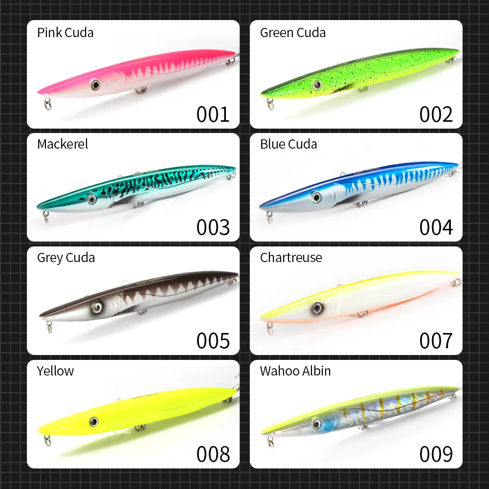 Hunthouse Viper Pencil Fishing Lure Walk Dog Topwater Bait 195mm 44g LW503 Long Cast Stickbait Bluefish Seabass | Спорт и