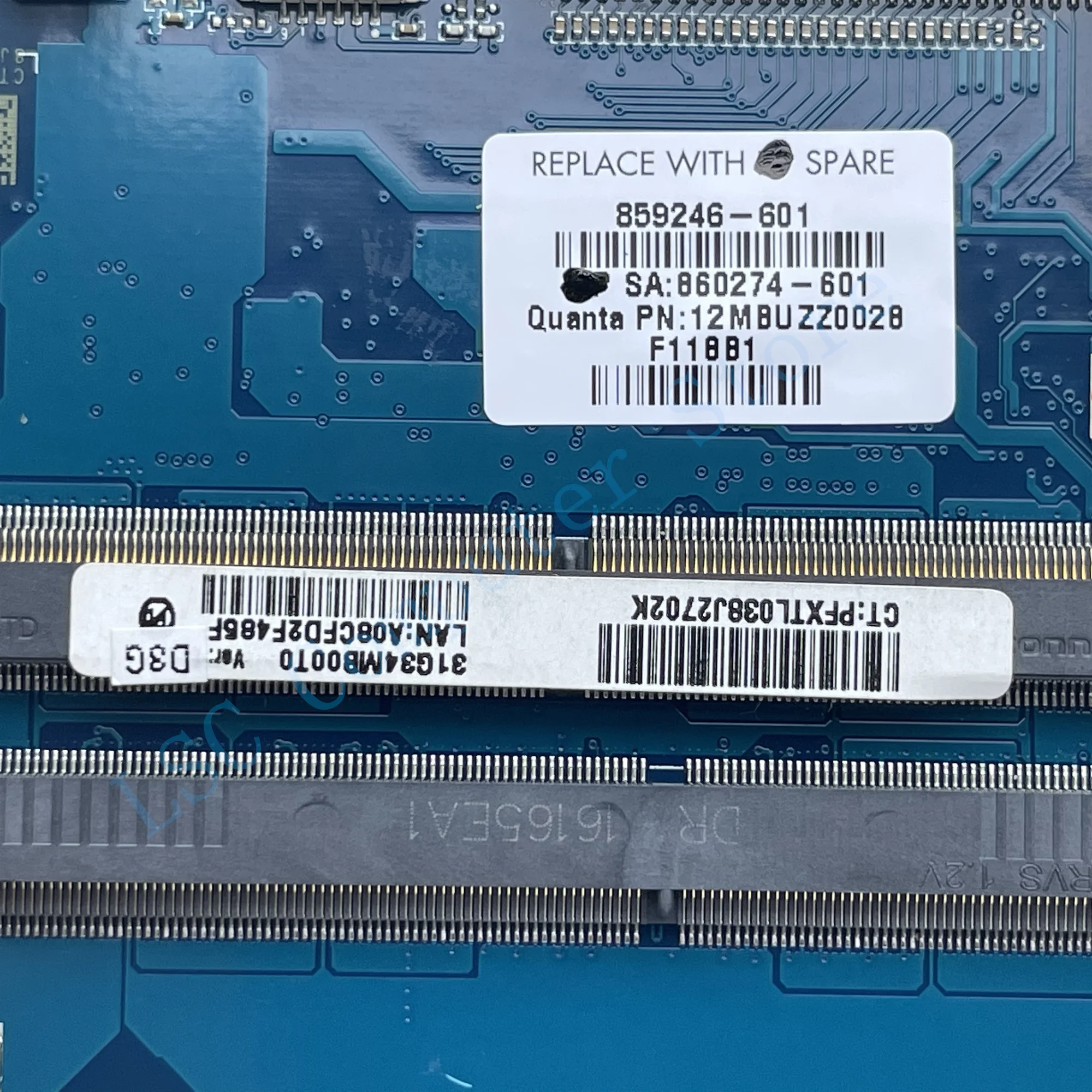 Материнская плата LSC для ноутбука HP Pavilion 15-AU 856224-601 859246-601 860274-601 I5-6200U CPU DAG34AMB6D0 DDR4 100%