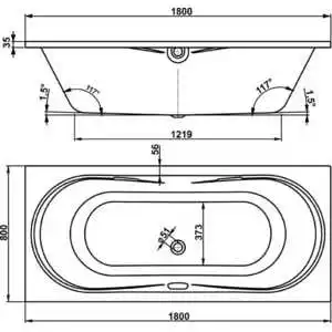 Акриловая ванна Vagnerplast Briana 180x80 bianco (VPBA180BRI2X-04) | Обустройство дома