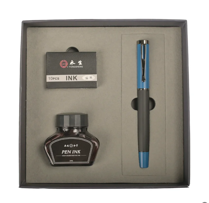 

Pen Zheng posture calligraphy fine pen business metal fountain pen D-6383