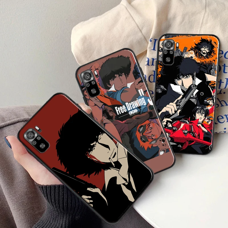 

Anime Cartoon Space Cowboy Bebop Phone Case For Xiaomi Redmi 9 9i 9AT 9T 9A 9C 10X 4G 5G Note 10 10T 5G 10S 10 5G Back Cover