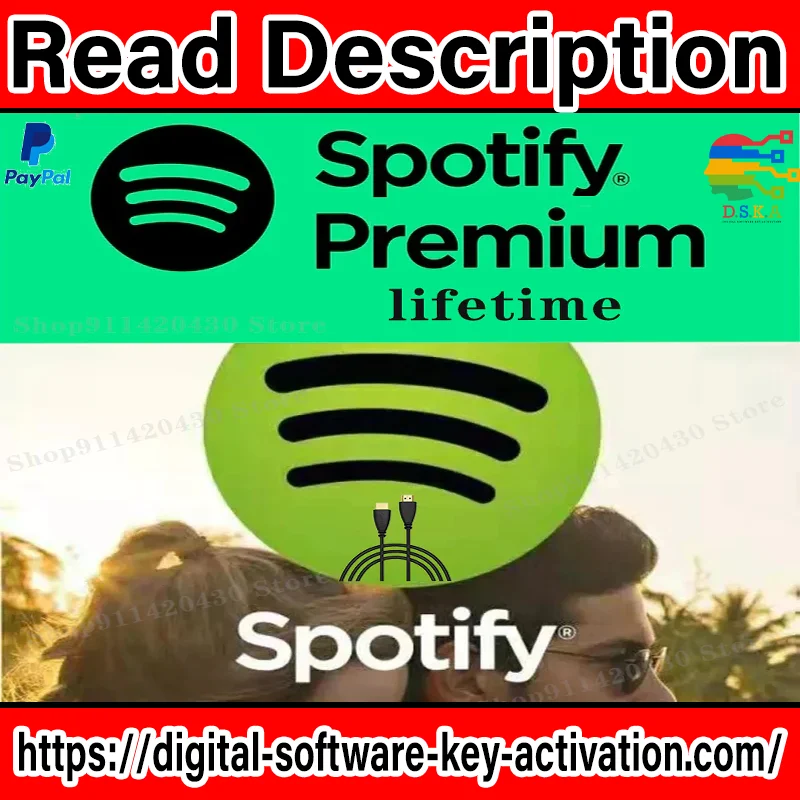 

Spotify Music Player High Quality Global Works on Car Android IOS Tablet PC Phone No Ads