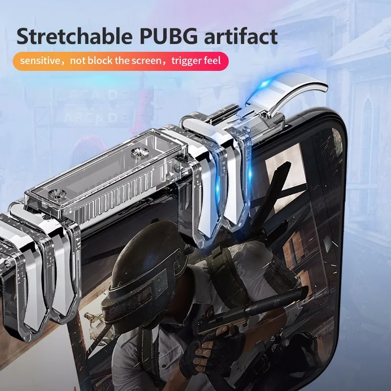 K19 PUBG игровой контроллер геймпад джойстик L1 R1 металлическая кнопка пуска кнопка огонь стрельба геймпад для iPhone Android мобильный телефон