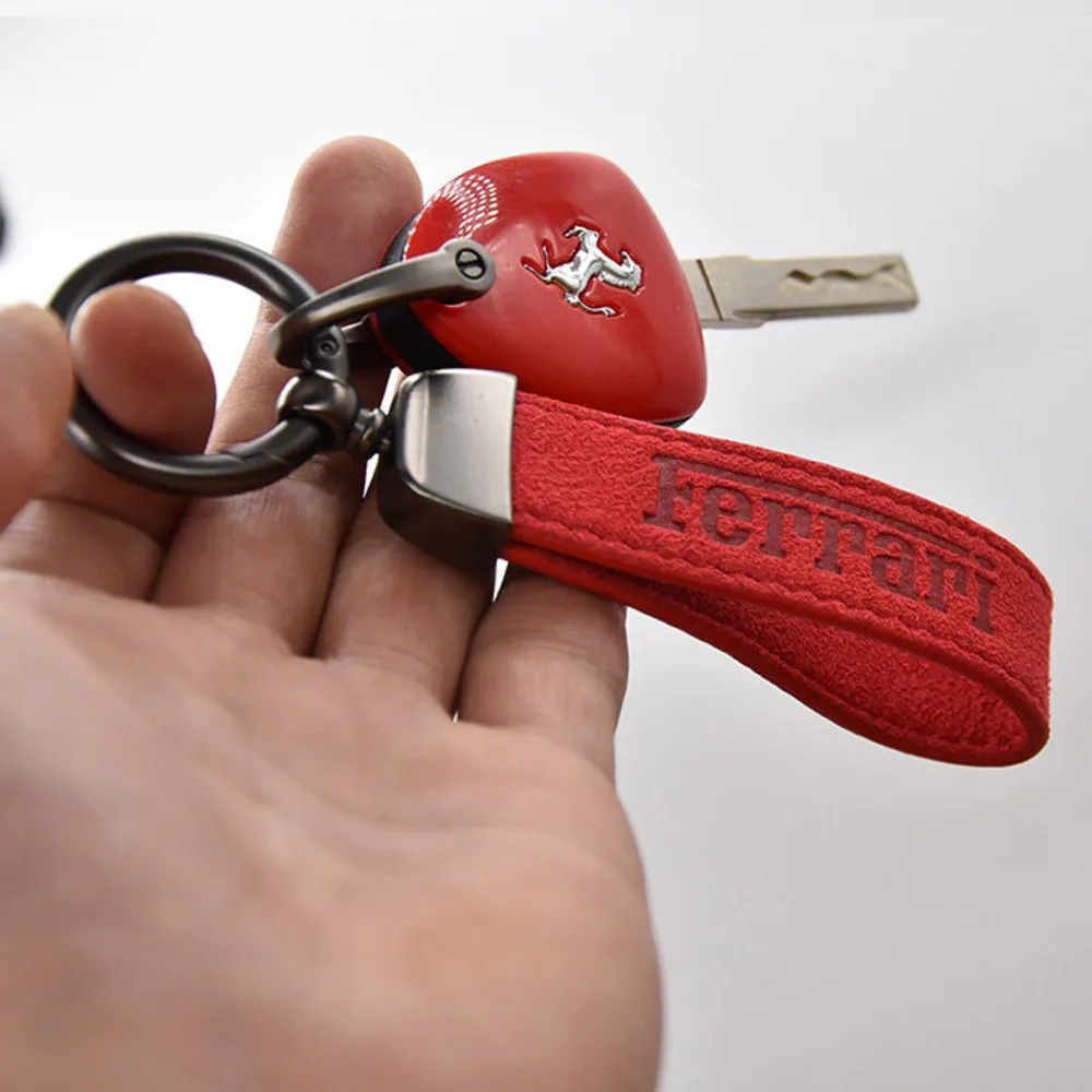 Высококачественные автозапчасти для брелоков с вышивкой Ferrari цепочки