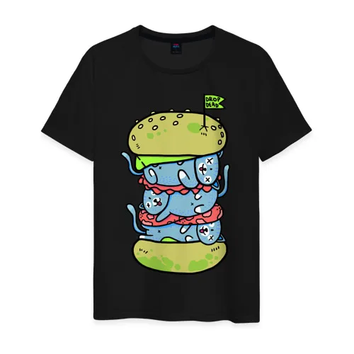 Мужская футболка хлопок drop dead | одежда