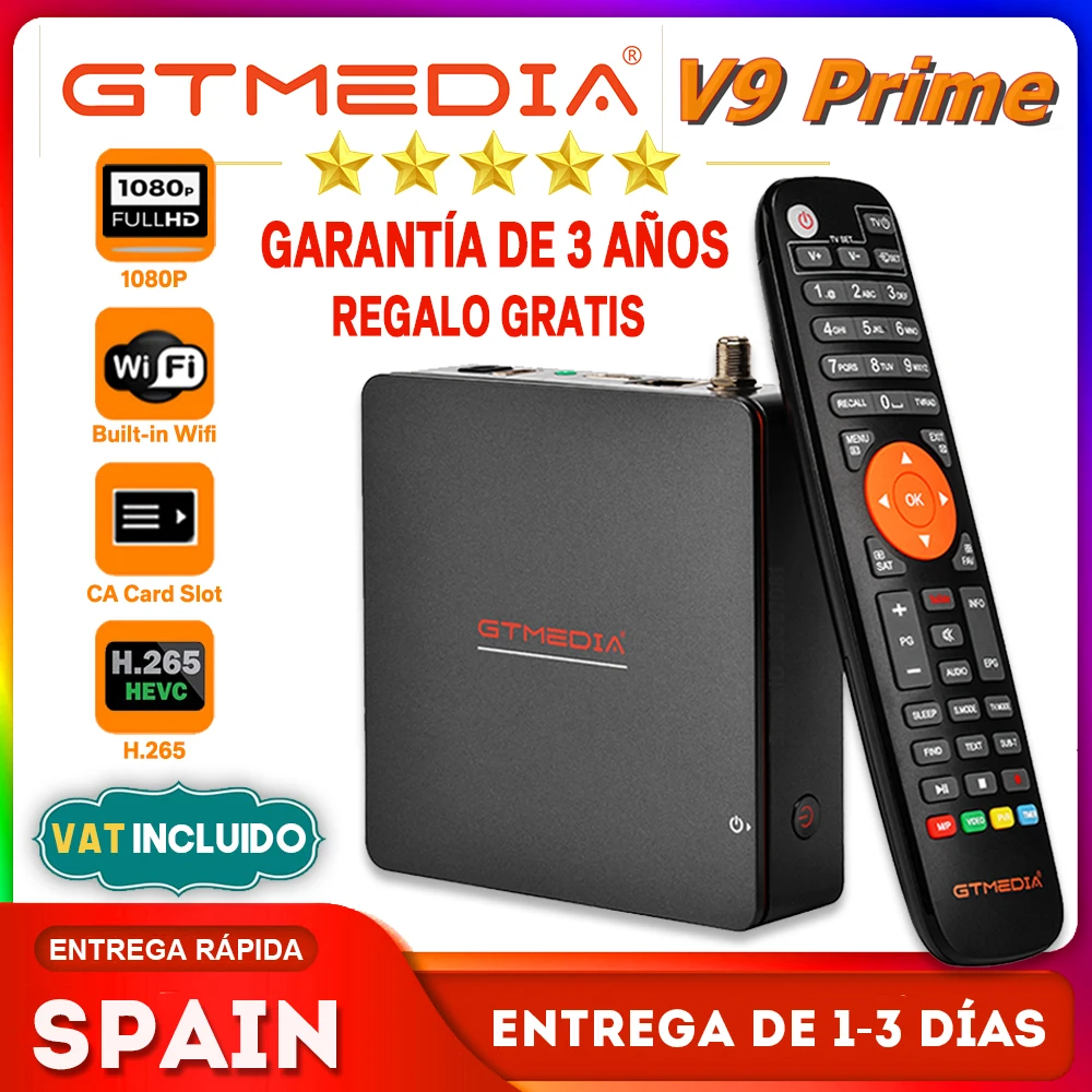 DVB S2 приемник V9 Prime спутниковый ТВ V8X Встроенный Wi-Fi Модернизированный 1080P GT