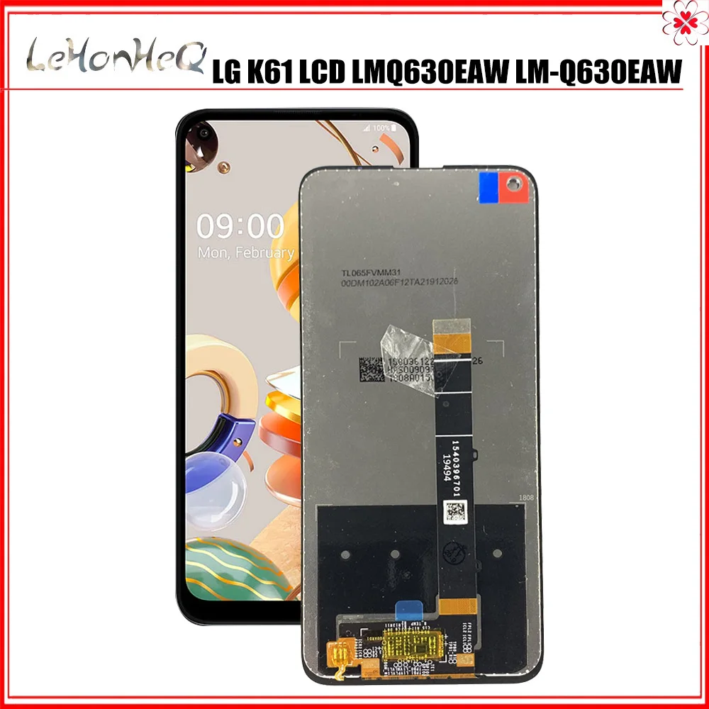 

ЖК-дисплей 100% дюйма для LG K61, ЖК-дисплей LMQ630EAW LM-Q630EAW, дисплей с сенсорным экраном, дигитайзер в сборе для LG K61, ЖК-экран