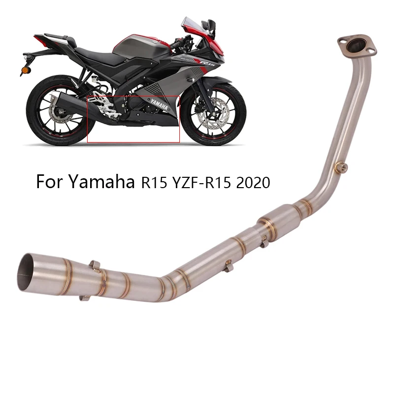 Выхлопная труба для мотоцикла Yamaha R15 YZF 2020 выхлопная Mid Link 51 мм глушитель из