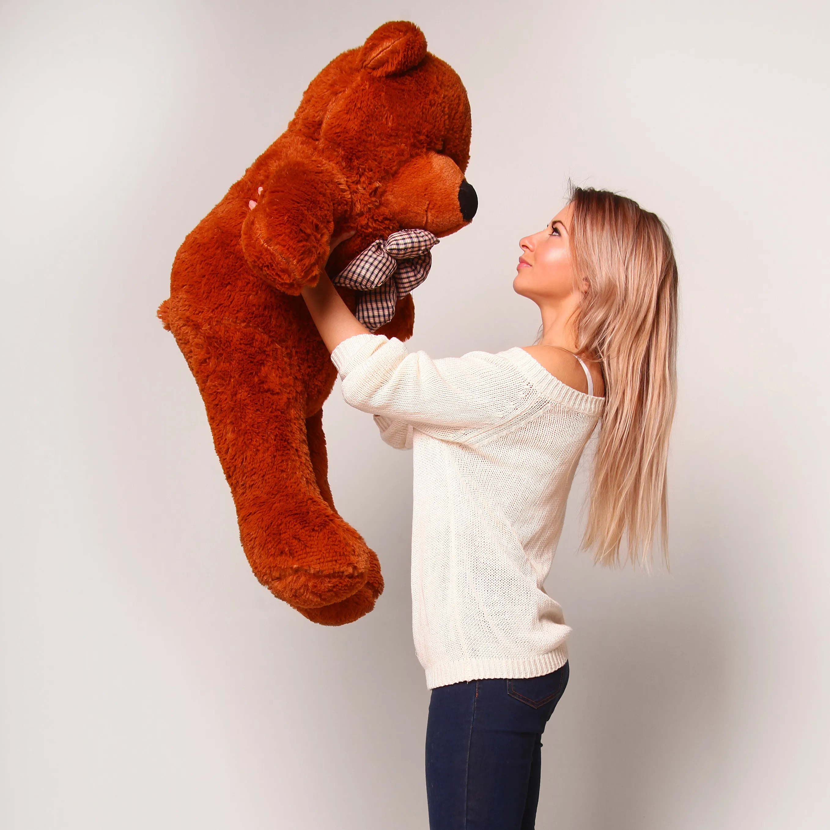 Мягкий плюшевый мишка 80см | Игрушки и хобби