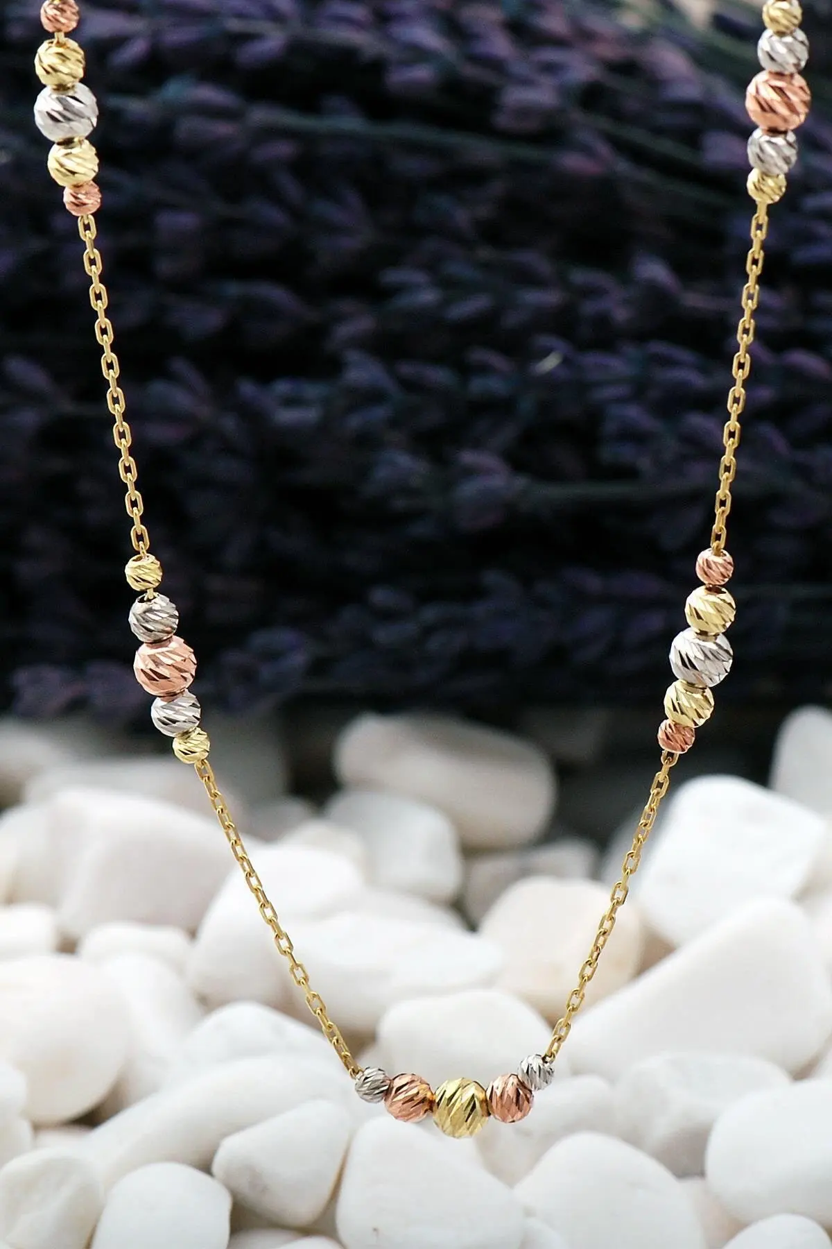 

Dorissa Row Gold Glitter Rose Ancl Gmüüş Necklace