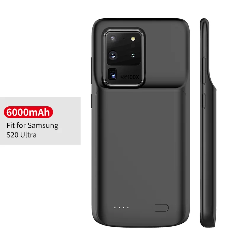 

Mobile Phone Battery Case Power Bank Charger case for Samsung S20 Ultra 6000mah