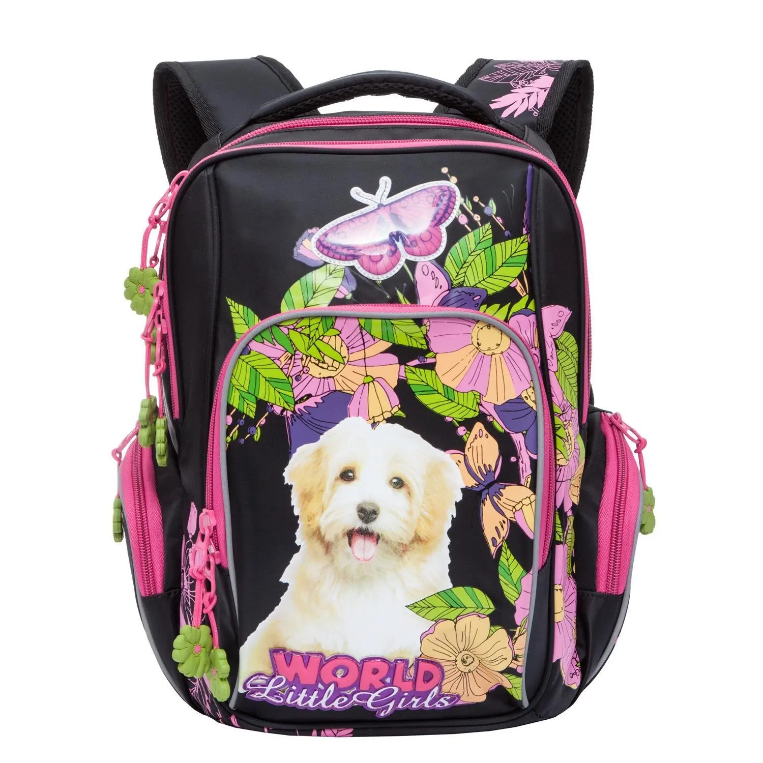 Backpack grizzly for Girl Happy Dog |