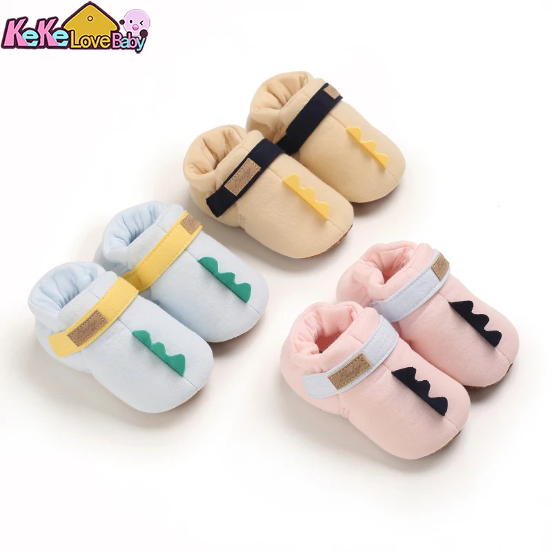 Newborn Baby Socks Shoes Boy Girl Toddler First Walkers Animals Booties Cotton Comfort Soft Anti-slip Winte Warm Infant Shoes