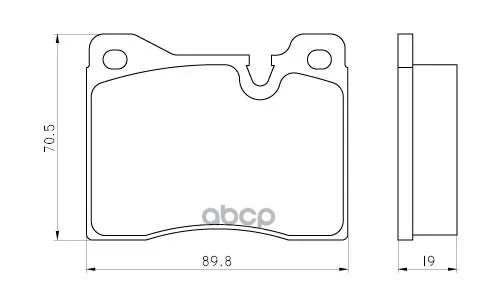 Колодка Тормозная Bmw 01605190.20437 (К-Т 4шт) Передняя МарКон арт. 01605190 |