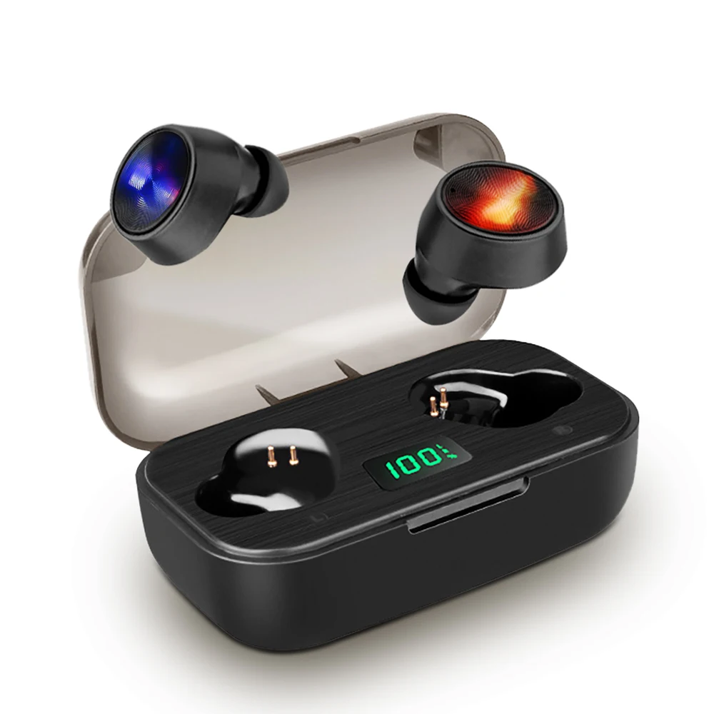 2000 мА/ч наушники вкладыши TWS Bluetooth Беспроводной 5 0 Hi Fi гарнитура с микрофоном