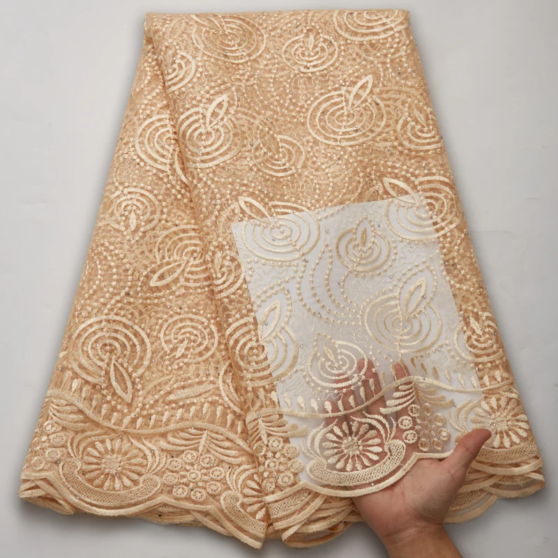 Свадебные материалы Африканское кружево недорогая ткань в наличии французская
