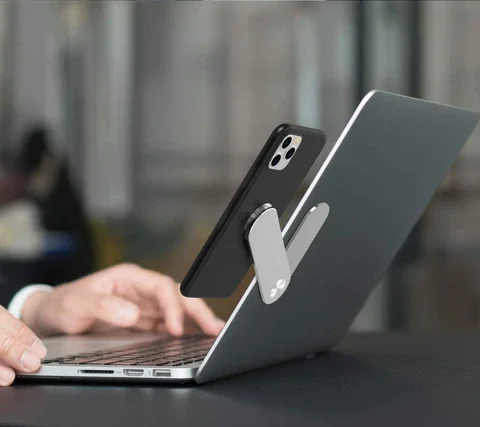 

Clip on Monitor Laptop Side Mount Magnetic Cellphone Phone Stand Holder Expansion Bracket Flat Slim Dropshipping