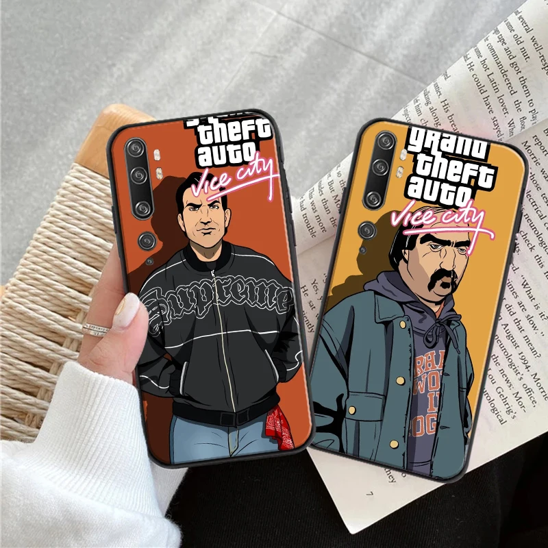 

Game Gta 5 Vice Chty Phone Case For Xiaomi CC9 CC9e CC9 Pro 10S 10 Pro Lite 11 11 Lite Pro Ultra Note 10 Soft Shell Back Cover