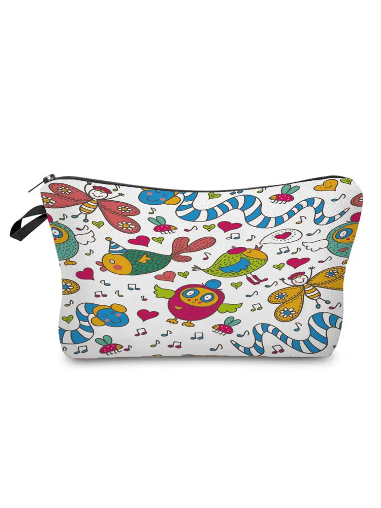

Cartoon Printed Animal Cosmetics Organizer Bag Waterproof Women's Makeup Bag Fashion Storage Bags for Women Small Pencil Cases
