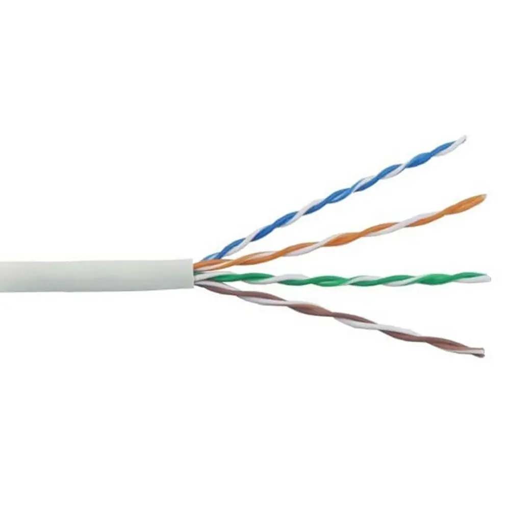 10м. Кабель для компьютерных сетей CADENA UTP4 CAT5e (24 AWG) PL медный внутренний серый 305
