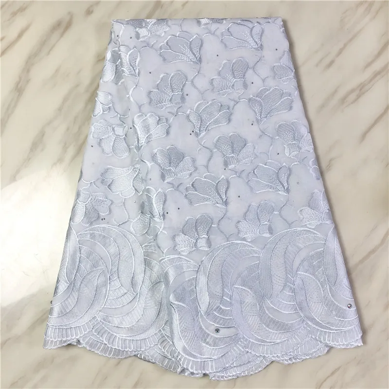 Африканская швейцарская хлопчатобумажная сухая кружевная ткань нигерийская