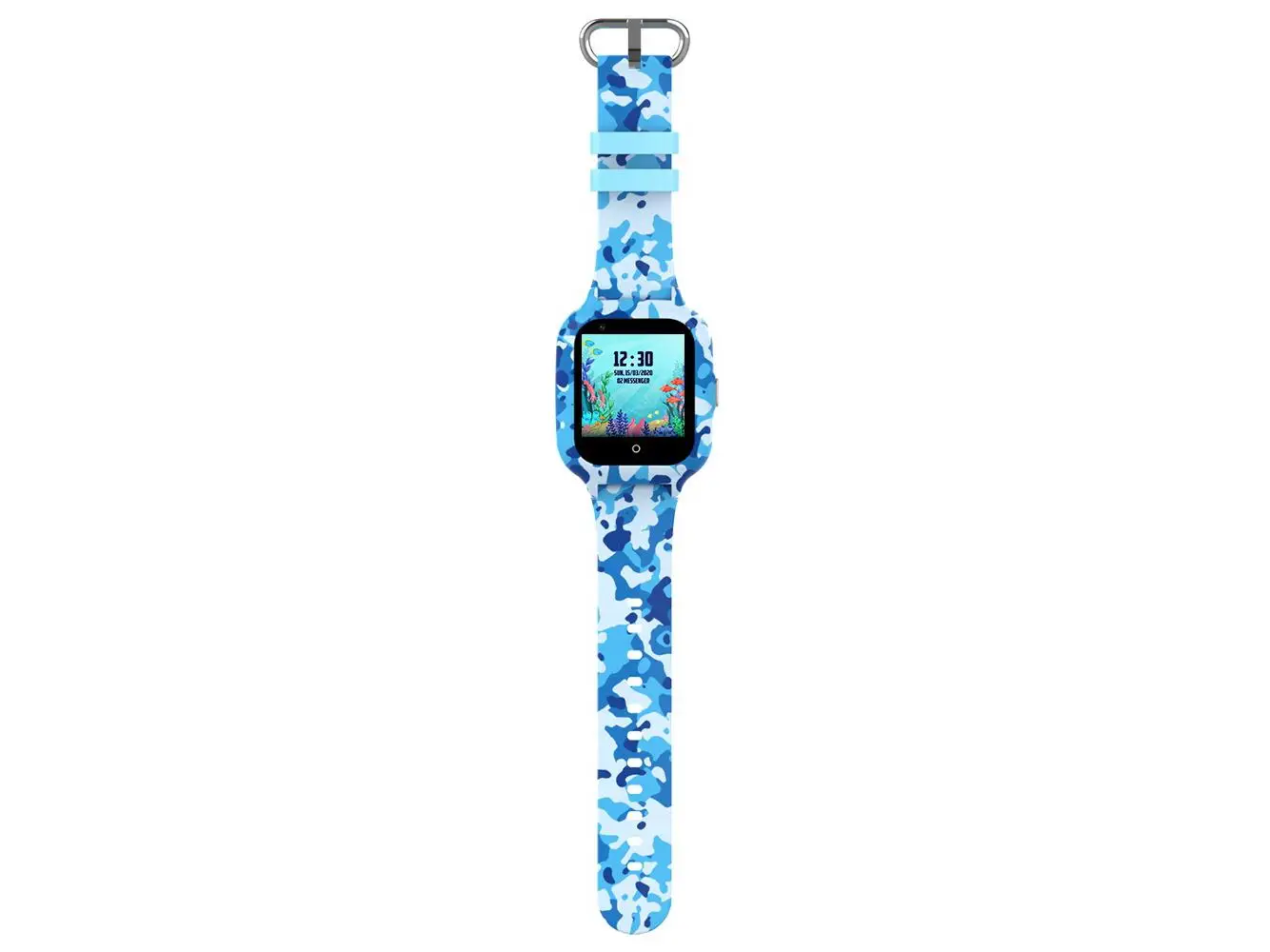 Детские умные часы с GPS - Трэкфон-ARMY-Blue(4G) (L21146UM) (детские смарт 4G). Высокая точность