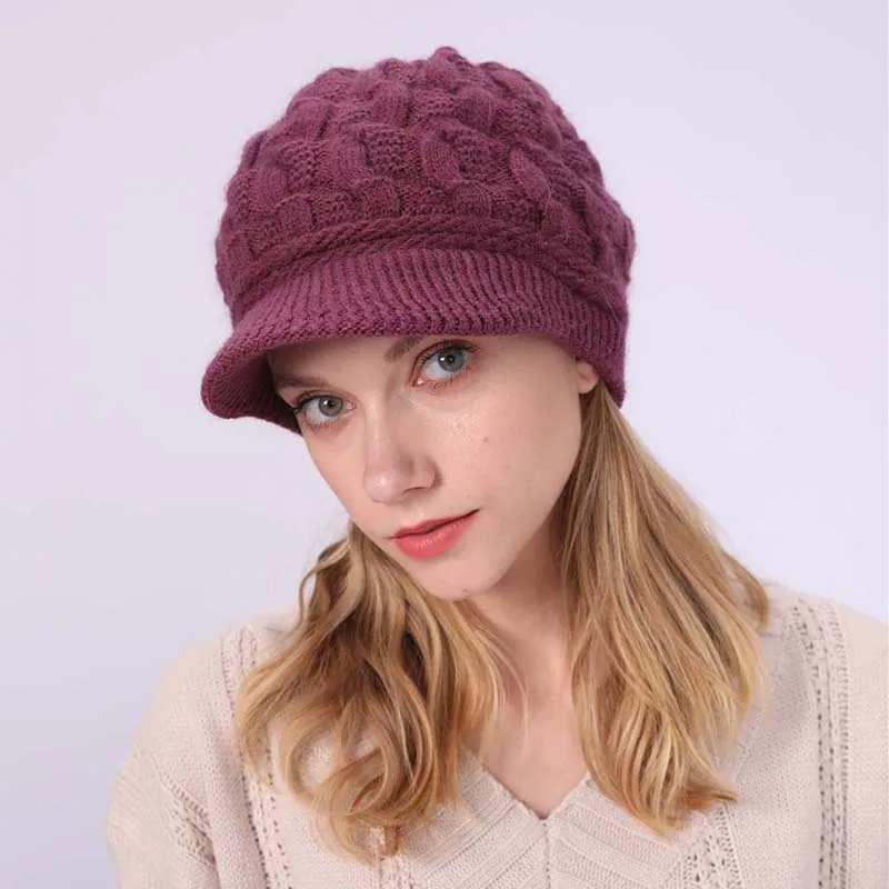 Женская зимняя шапка крупной вязки|wool knitted beanies|knitted beaniebeanie beret |