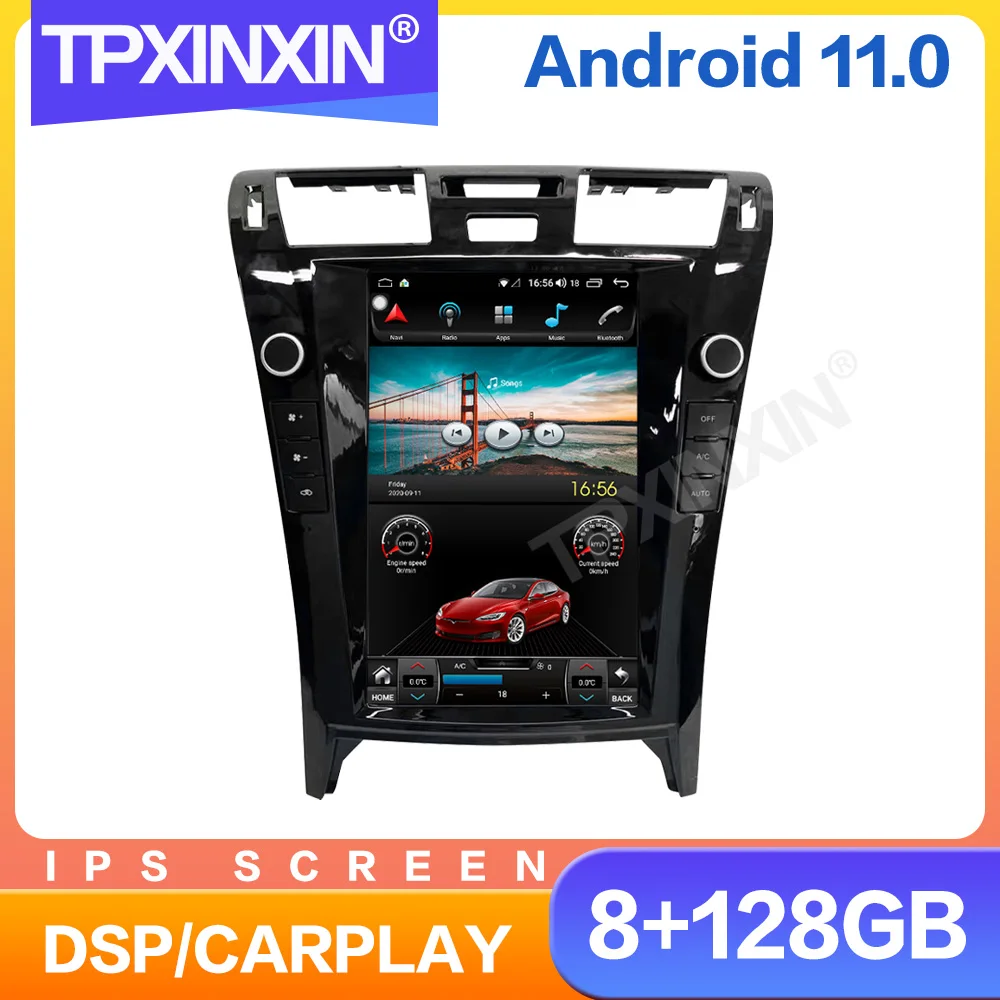 Radio Multimedia con GPS para coche, Radio con reproductor, navegador, 12,1 pulgadas, 128GB, Android 11,0, CarPlay automático, estéreo, para Lexus LS LS460, 2006-2010