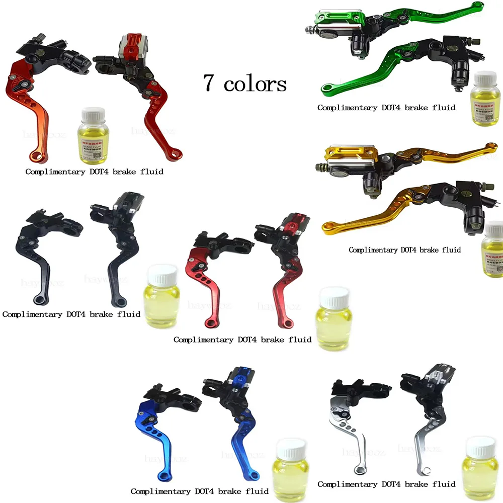 

CNC Motorcycle Drum Brake Clutch Pump Lever Hydraulic Master Cylinder Accessories 22mm Piston Universal for Electric Car Moto