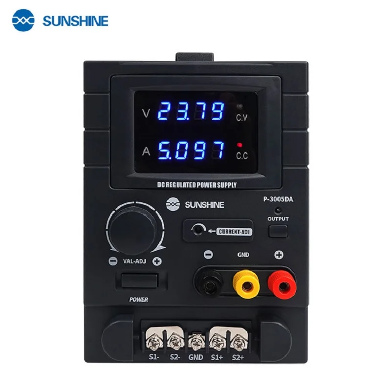 

SUNSHINE P-3005DA Regulated Lab bench Power Supply Adjustable 30V 5A Voltage Regulator Stabilizer Switching Bench Source Lab