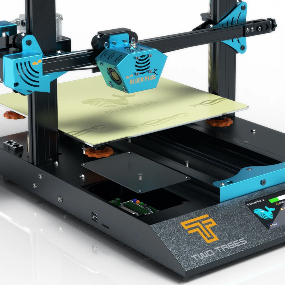 Twotrees Bluer Plus 3D Printer Kit I3 Mega Upgrade PEI Magnetic Build Plate Large Size Metal Frame BL Touch Screen printing BMG