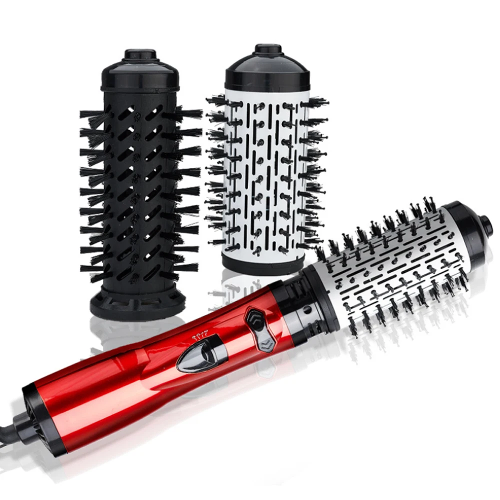 

Hot Air Brush 740W Hair Dryer and Volumizer Hair Straightener Curler Comb Roller 2 in 1Electric Ion Blow Dryer Brush
