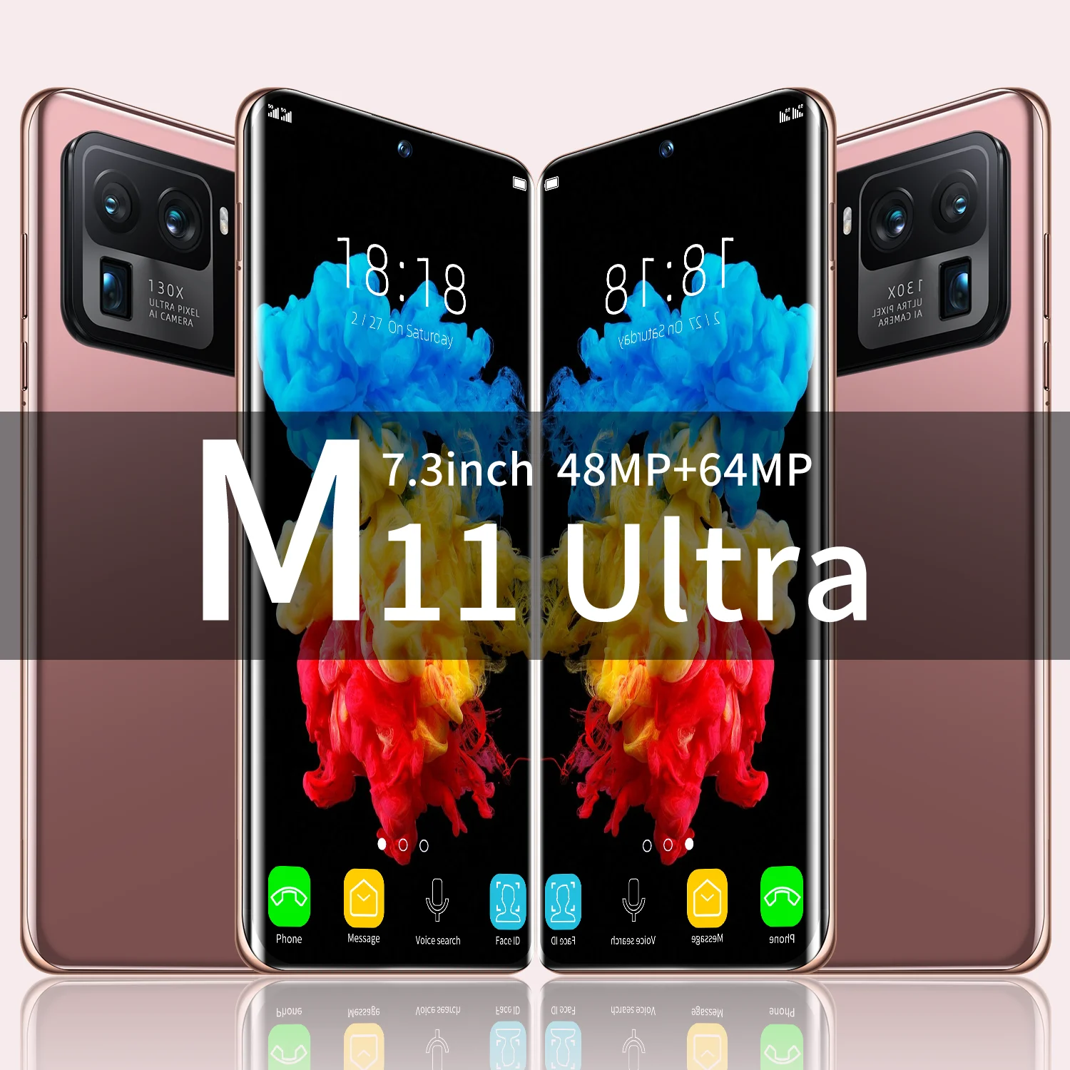 

Новинка Android мобильный телефон M11 UItra 7,3 "6800 mAH смартфон Celular Barato с бесплатной доставкой Cмартфоны Tелефон