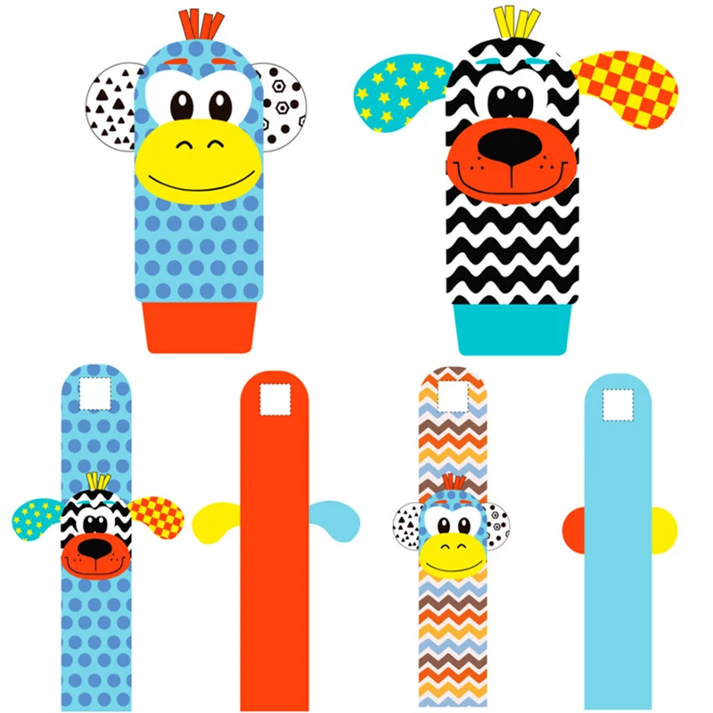 

Baby Soft Plush Rattles For 0 6 12 Months Newborn Cartoon Animal Mobile Handbell For Toddler Infant Playing Fun Teether Toys