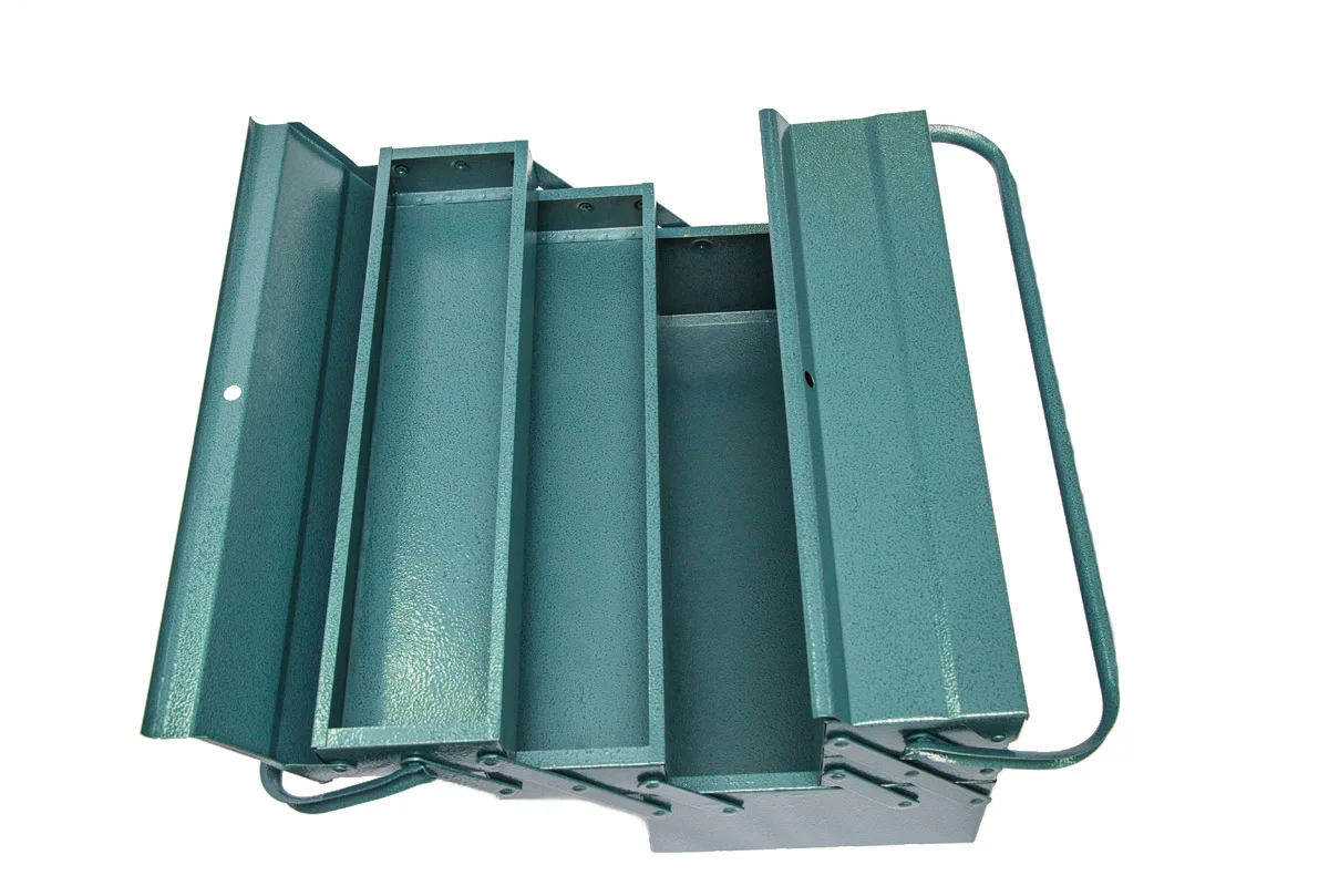 Ящик для инструментов Металлический 5 отделений уровней размер 41х21х20см |