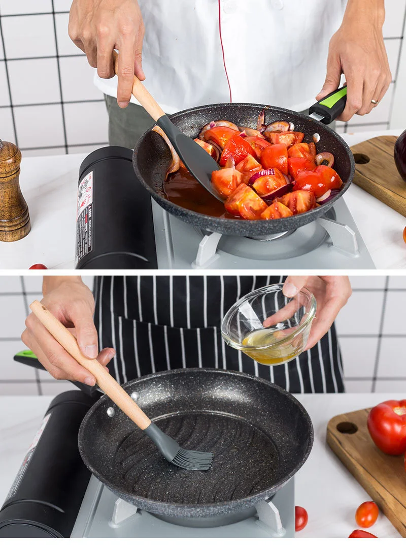 

11 Pcs Silicone Kitchenware Cooking Utensils Set Heat Resistant Kitchen Non-Stick Cooking Utensils Baking Tools with Storage Box