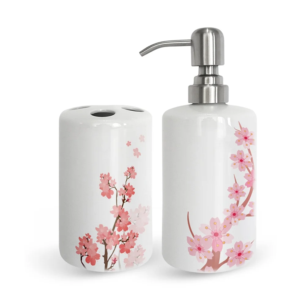 

Personalized Tooth Brush Holder and Soap Dispenser Set