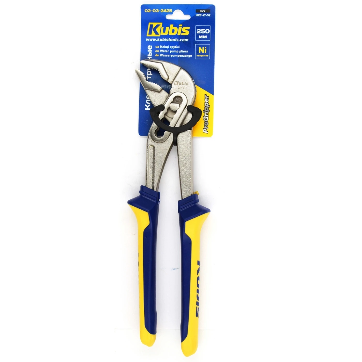 Клещи переставные (трубные) Kubis ProGripper 250 мм CrV HRC 47-52 02-03-2425