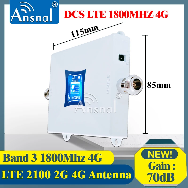 

1PCS 1800Mhz 4G Cellular Signal Booster DCS LTE GSM 1800 4G NetWork Mobile Signal Booster gsm Repeater 2g 4g Cellular Amplifier