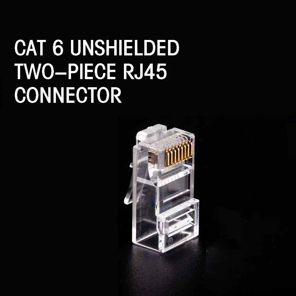 50 шт. разъемы CAT6 RJ45 сетевой кабель модульный проход Разъемы 8P8C аксессуары прочная