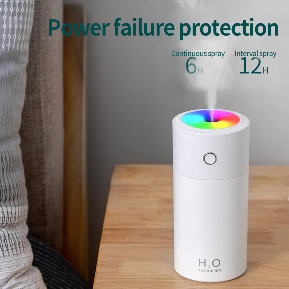 

2021 New 310ML Air Humidifier Aurora Air Humidifier USB Home Car Large Capacity Humidifier Car Fogger Mist Maker With Night Lamp