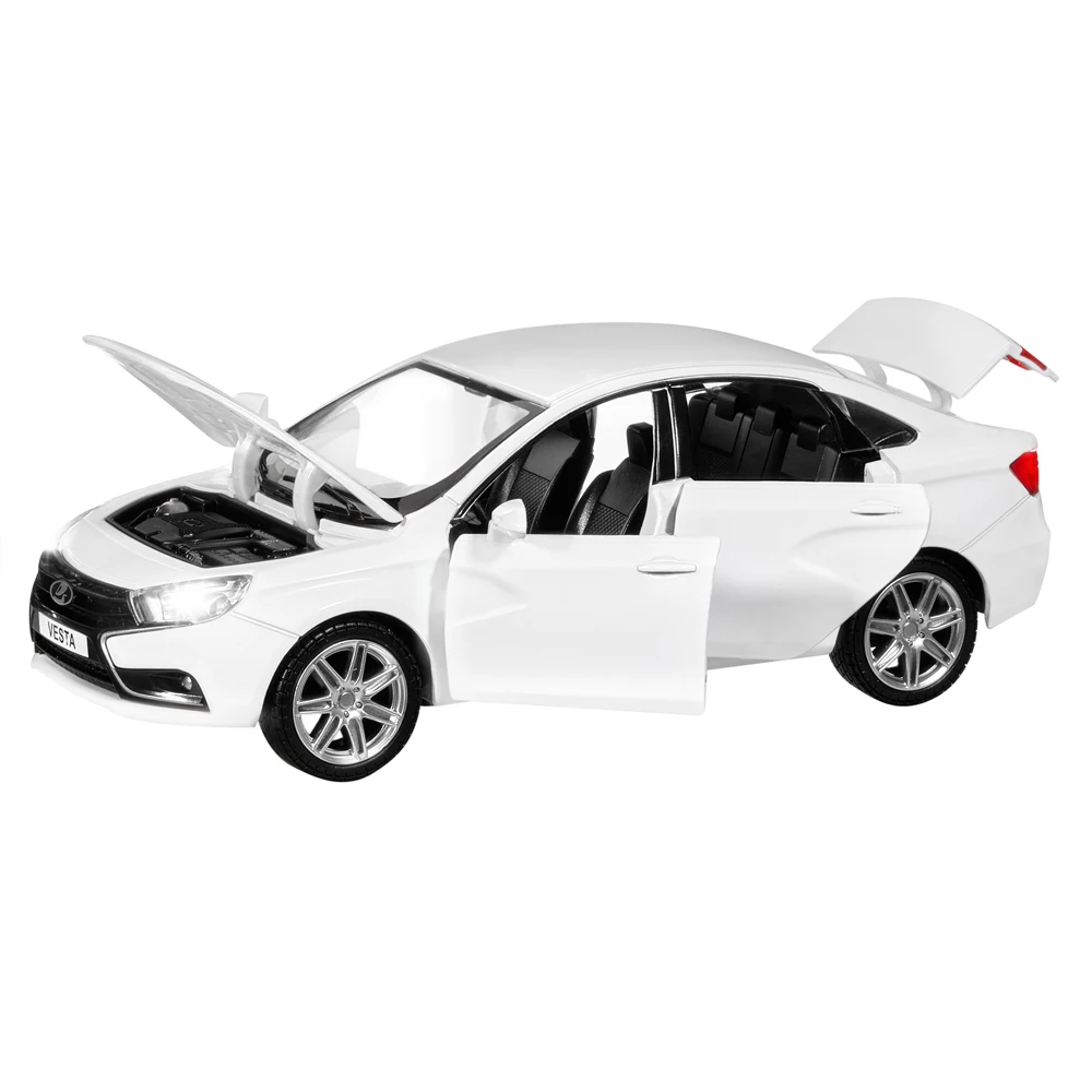 Машинка металлическая инерция коллекционн модель LADA VESTA JB1251125 седан масштаб 1:24