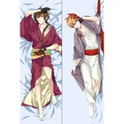 Брелок Дакимакура Genshin impact - Чжун Ли и Тарталья мини с кольцом M0164